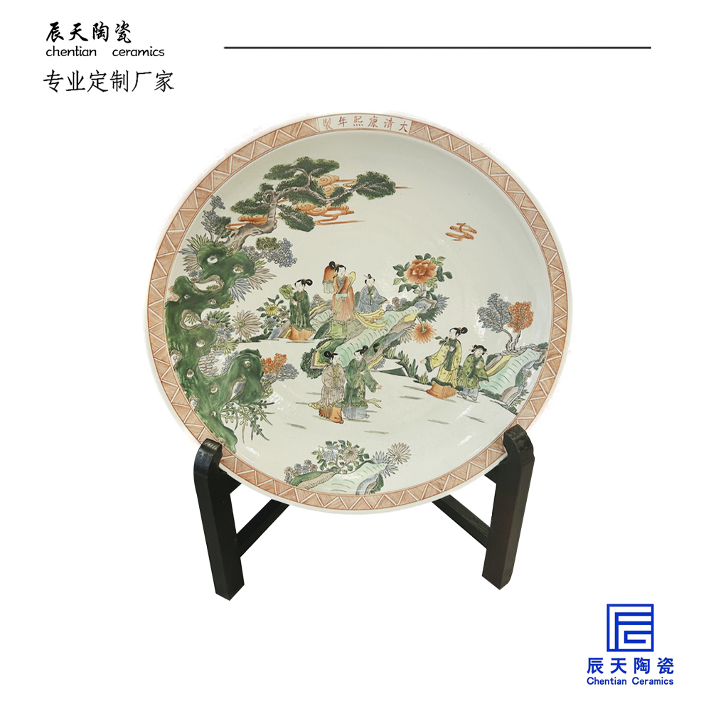 <b>客戶定制 復古人物陶瓷紀念盤</b>